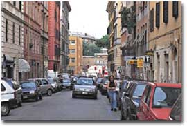 Una strada del quartiere San Lorenzo