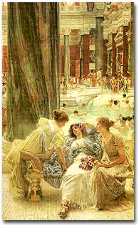 SIR LAWRENCE ALMA-TADEMA, The Baths of Caracalla, olio su tela,  1899 (collezione privata)