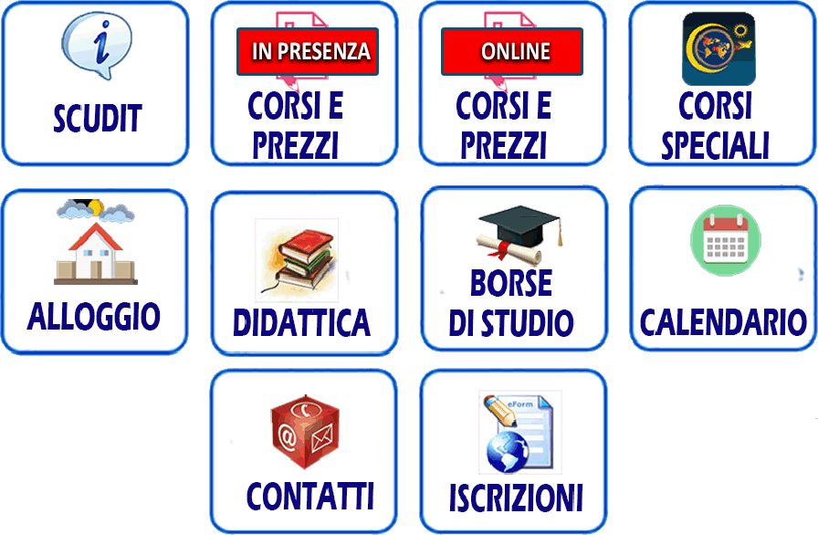Acquisto materiali didattici per i corsi di italiano.