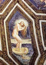 GIULIO ROMANO, Segno zodiacale della Vergine, affresco, dopo 1524 (Mantova, Palazzo Te, Sala dei Venti)