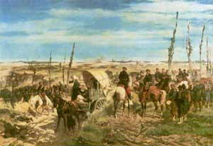 GIOVANNI FATTORI, Il campo italiano dopo la battaglia di Magenta - 1861, olio su tela, 1861 (Firenze, Galleria d'Arte Moderna)