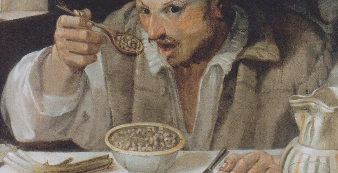 ANNIBALE CARRACCI, Il mangiafagioli, 1583-1585, olio su tela (Roma, Galleria Colonna)