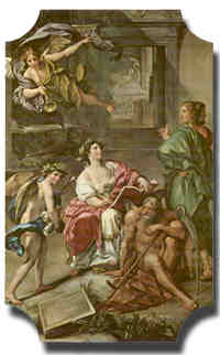 ANTON RAPHAEL MENGS, Allegoria della Storia e del Museo, seconda metà secolo XVIII, olio su tela (Bassano, Museo Civico)