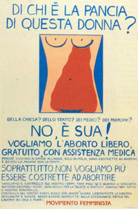 un manifesto degli anni 70