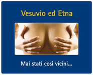 Pubblicit di una linea di navigazione; apparsa a Napoli, giugno 2008