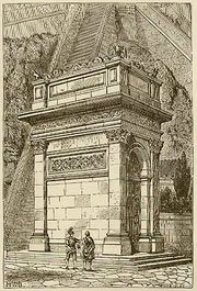 Incisione di H.W.B. con la rappresentazione dello Ianus Geminus, dal libro 'Lives of the Roman Emperors', 1883