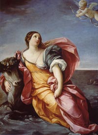 GUIDO RENI, Ratto di Europa, olio su tela, 1639 (London, National Gallery)