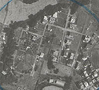 PRIMA DELL'ABUSIVISMO-Foto aerea di una zona di Roma scattata il 20 agosto 1980