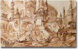 Un disegno di Eric Hebborn "alla maniera di" Giovan Battista Piranesi (1720-1778), conservato nel Nationalmuseet di Copenhagen