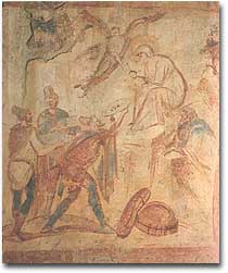 Adorazione dei Magi, affresco in Santa Maria Foris Portas a Castelseprio (Varese), datazione oscillante tra VII e X secolo