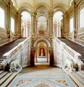 Reggia di Caserta, scalone centrale (dopo 1752)