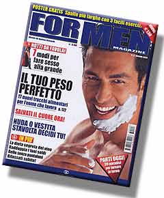 La copertina di "For man magazine" del mese di giugno (numero 3)