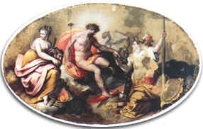 JACOPO ZUCCHI, Giove, Minerva e Tersicore, 1584-1585 (Roma, Villa Medici, Camera delle Muse)