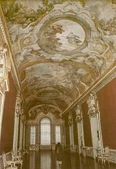 PIETRO DA CORTONA, affreschi con "Storie di Enea" sulla volta della Galleria di Palazzo Pamphilj a Piazza Navona, Roma