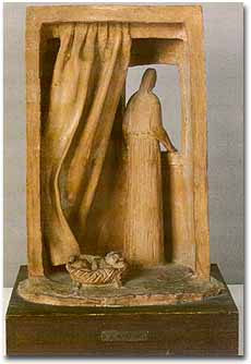 ARTURO MARINI, Donna alla finestra, terracotta, 1930 (Roma, Galleria Nazionale d'Arte Moderna)