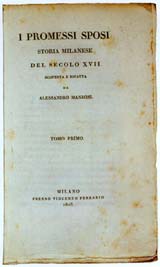 Frontespizio della prima edizione de "I promessi sposi"